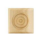 Poplar 3-1/2" Bullseye Plinth Block