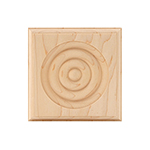 Maple 4" Bullseye Plinth Block