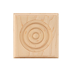 Maple 4" Bullseye Plinth Block