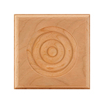 Cherry 4-1/4" Bullseye Plinth Block