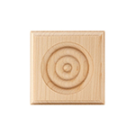 Maple 3-1/2" Bullseye Plinth Block