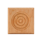 Cherry 4" Bullseye Plinth Block