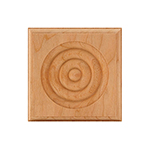 Cherry 4" Bullseye Plinth Block