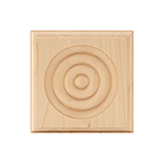 Maple 4" Bullseye Plinth Block