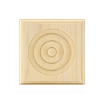 Poplar 4" Bullseye Plinth Block