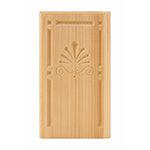 Poplar 4-1/2" Clam Shell Design Base Block