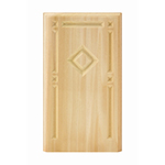 Poplar 4-1/2" Diamond Design Base Block