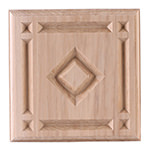 Hickory 5-1/2" Diamond Design Plinth Block