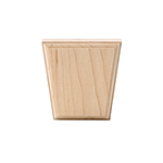 3-3/4" x 3-3/4" Hard Maple Plain Keystone