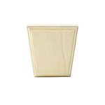 3-3/4" x 3-3/4" Poplar Plain Keystone