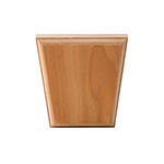 4-1/4" x 4-1/4" Cherry Plain Keystone