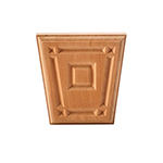 4-1/4" x 4-1/4" Cherry Raised Panel Keystone