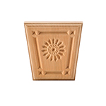 4-1/4" x 4-1/4" Cherry Sunflower Keystone