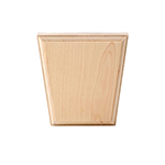 4-1/4" x 4-1/4" Hard Maple Plain Keystone