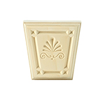 4-1/4" x 4-1/4" Poplar Clam Shell Keystone