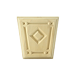 4-1/4" x 4-1/4" Poplar Diamond Keystone