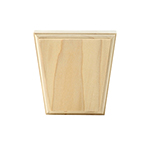 4-1/4" x 4-1/4" Poplar Plain Keystone