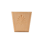 3-1/4" x 3-1/4" Cherry Clam Shell Keystone