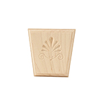 3-1/4" x 3-1/4" Hard Maple Clam Shell Keystone