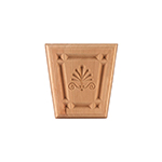 3-3/4" x 3-3/4" Cherry Clam Shell Keystone