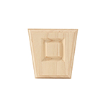 3-1/4" x 3-1/4" Hard Maple Raised Panel Keystone