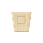 3-1/4" x 3-1/4" Poplar Raised Panel Keystone