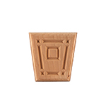 3-3/4" x 3-3/4" Cherry Raised Panel Keystone