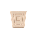 3-3/4" x 3-3/4" Hard Maple Raised Panel Keystone