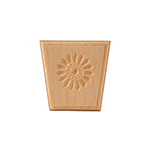 3-1/4" x 3-1/4" Cherry Sunflower Keystone