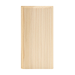 Poplar 4" Plain Base Block