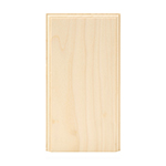 Poplar 4-1/4" Plain Base Block