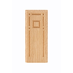 Red Oak 3" Raised Panel Design Base Block