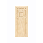 Poplar 3" Raised Panel Design Base Block