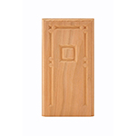 Cherry 3-3/4" Raised Panel Design Base Block