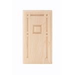 Maple 3-3/4" Raised Panel Design Base Block