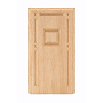 Red Oak 4-1/4" Raised Panel Design Base Block