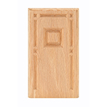 Red Oak 4-1/2" Raised Panel Design Base Block