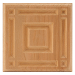 Cherry 5-3/4" Raised Panel Design Plinth Block