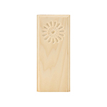 Poplar 3" Sunflower Design Base Block