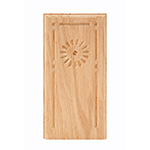 Red Oak 4" Sunflower Design Base Block