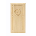 Poplar 4" Sunflower Design Base Block