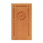 Cherry 4-1/2" Sunflower Design Base Block