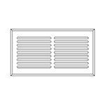 Ash 6" x 12" Hardwood Register Grill