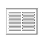 Quarter Sawn White Oak 8" x 10" Hardwood Register Grill