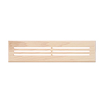 Hickory 2-1/4" x 14" Hardwood Register Grill