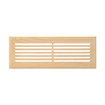 Poplar 4" x 14" Hardwood Register Grill