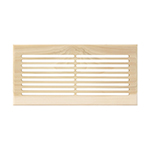 Poplar 6" x 14" Hardwood Register Grill