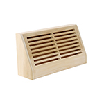 Poplar 10" 3-Dimensional Hardwood Register Wall Vent