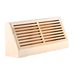 Poplar 14" 3-Dimensional Hardwood Register Wall Vent