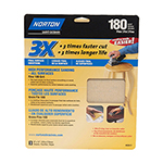 Norton 180 Grit Sandpaper 3 Pack